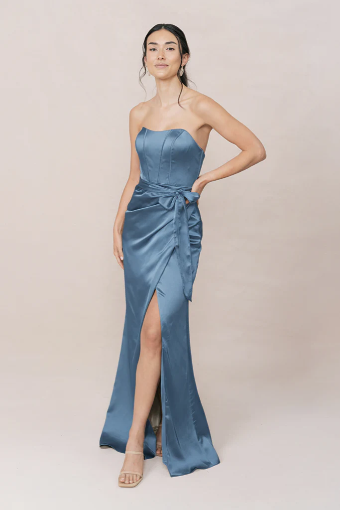 Amara Satin Dress | Made To Order - Image 168