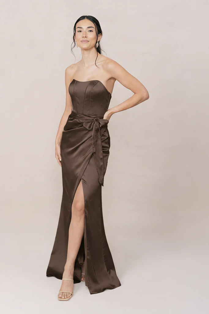 Amara Satin Dress | Made To Order - Image 170