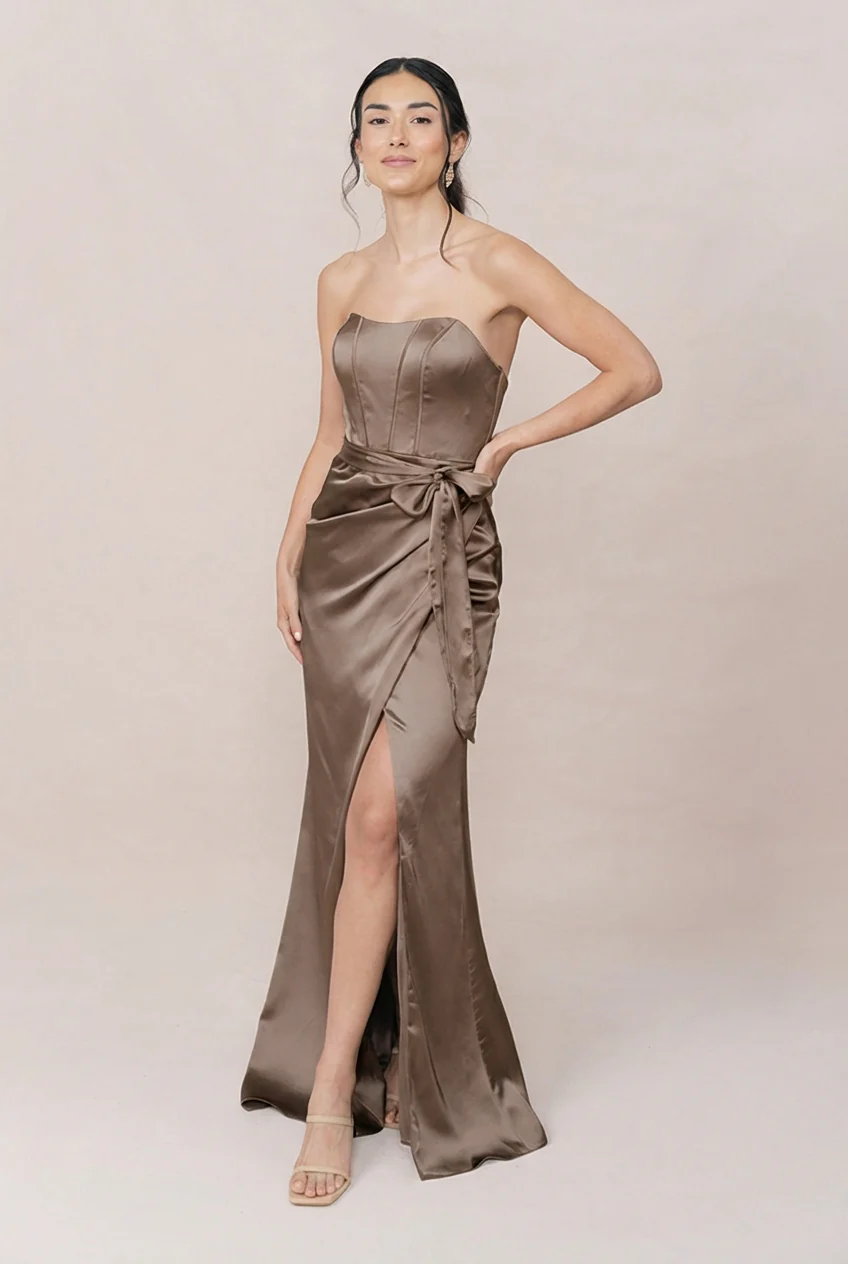 Amara Satin Dress | Made To Order - Image 171