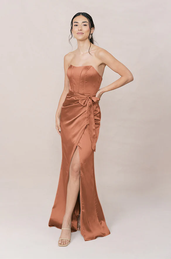Amara Satin Dress | Made To Order - Image 28