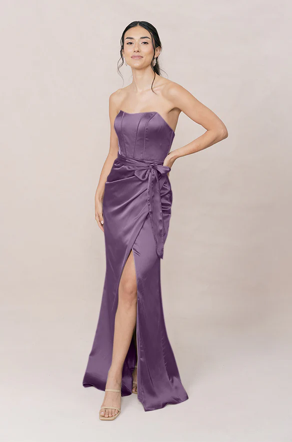 Amara Satin Dress | Made To Order - Image 34