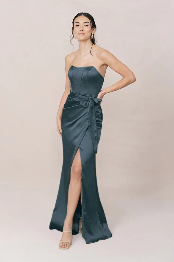 Amara Satin Dress | Made To Order - Image 40