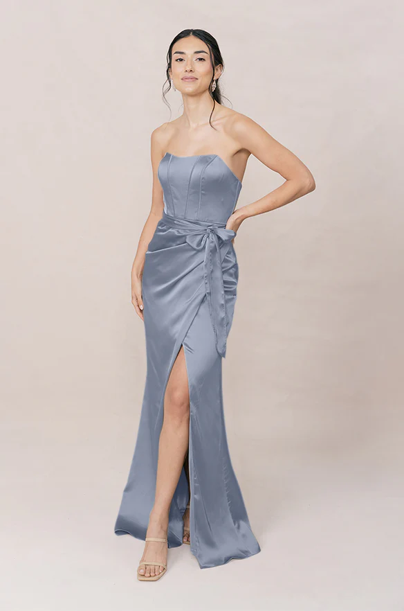 Amara Satin Dress | Made To Order - Image 42
