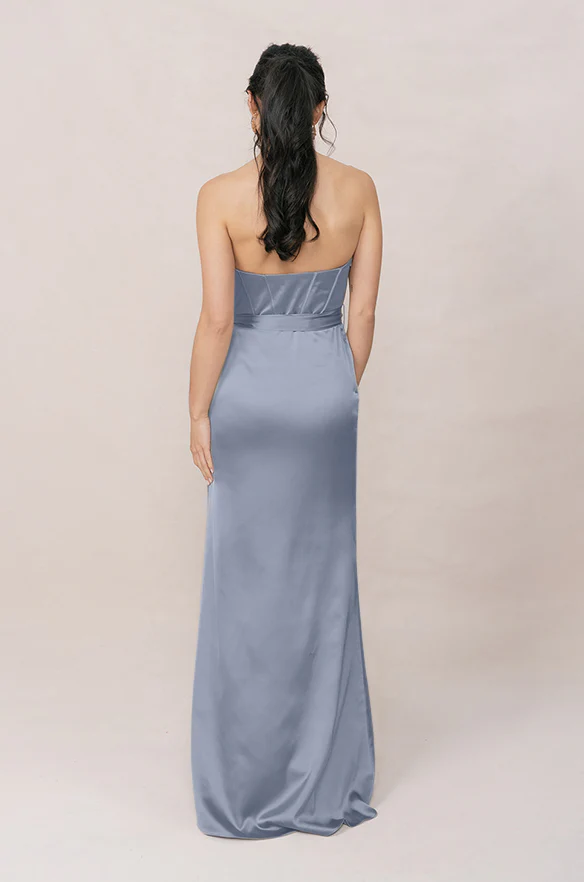 Amara Satin Dress | Made To Order - Image 43