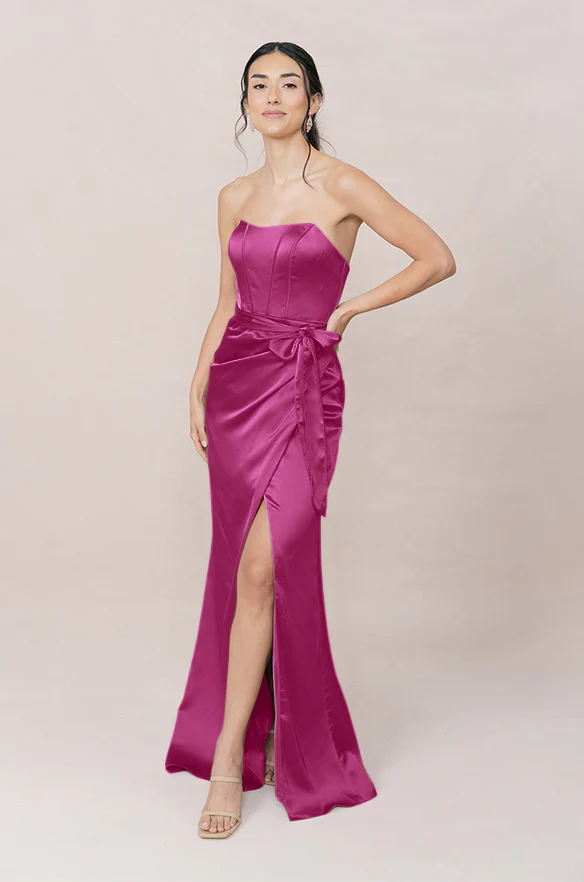 Amara Satin Dress | Made To Order - Image 44