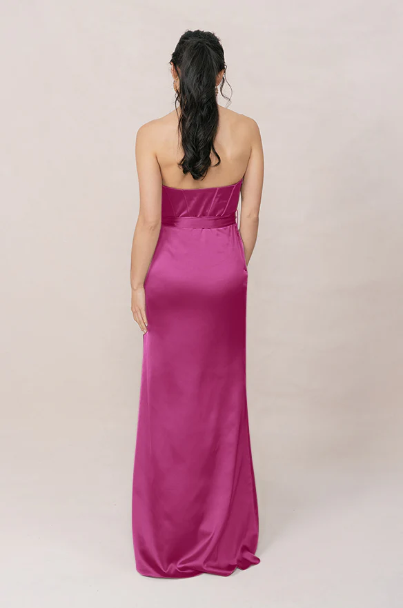 Amara Satin Dress | Made To Order - Image 45