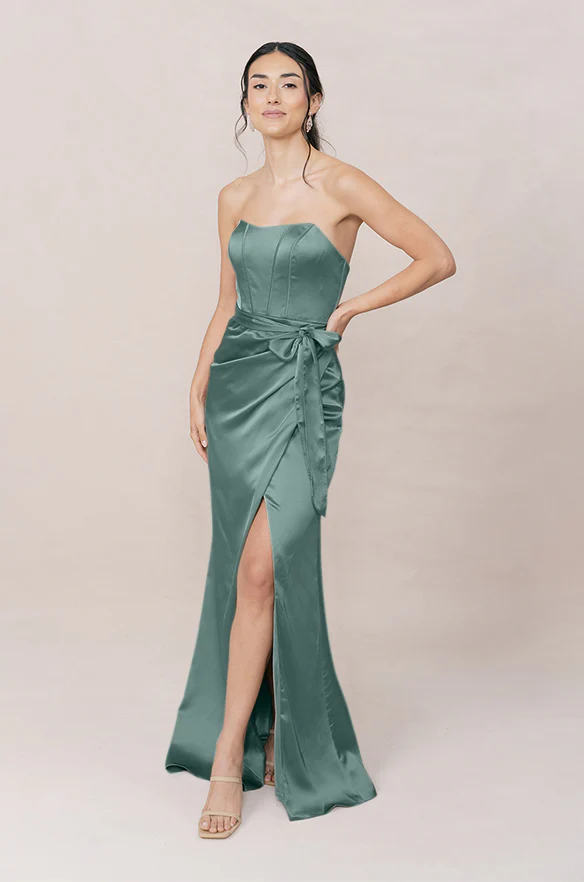 Amara Satin Dress | Made To Order - Image 84