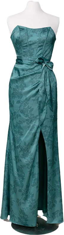 Amara Satin Floral Print Dress | Made To Order - Image 43