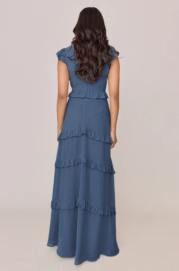 Amelia Chiffon Dress | Made To Order - Image 32
