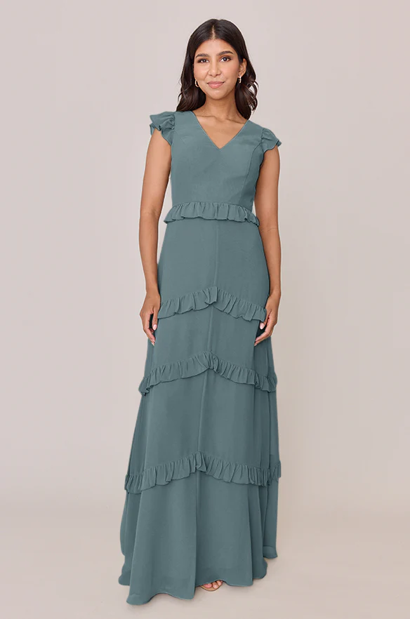 Amelia Chiffon Dress | Made To Order - Image 35