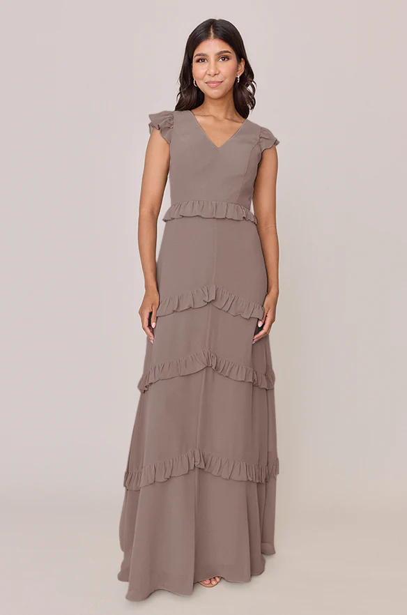 Amelia Chiffon Dress | Made To Order - Image 43