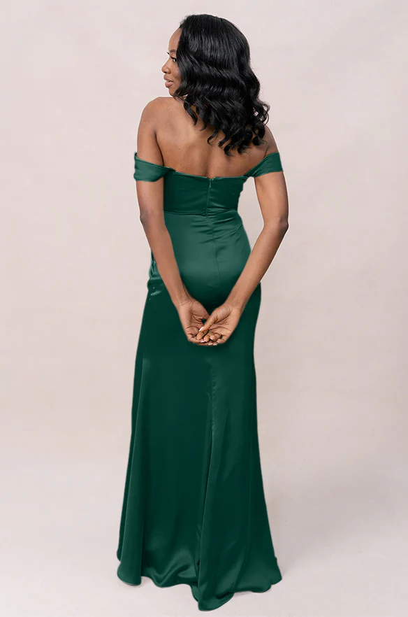 Ariel Convertible Satin Dress | Made To Order - Image 85