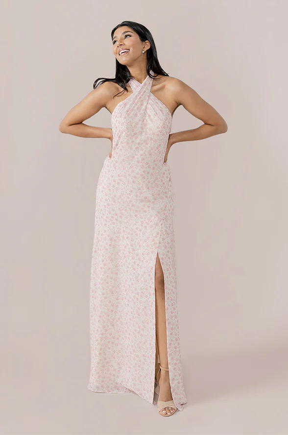 Athena Chiffon Floral Print Dress | Made To Order - Image 13