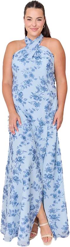 Athena Chiffon Floral Print Dress | Made To Order - Image 36