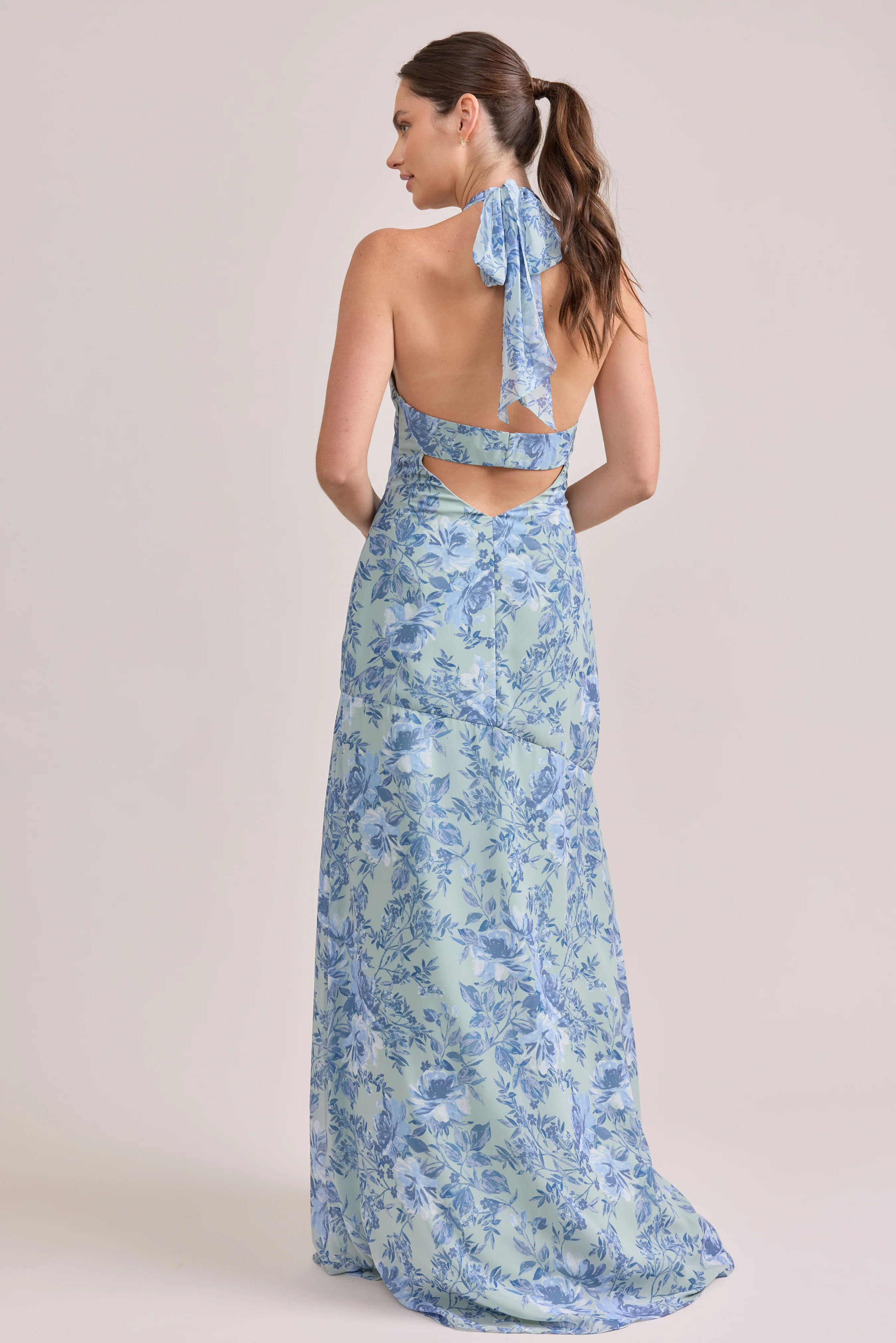 Athena Chiffon Floral Print Dress | Made To Order - Image 54