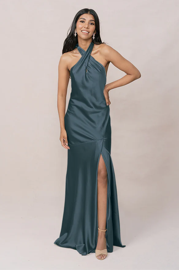 Athena Satin Dress | Made To Order - Image 35
