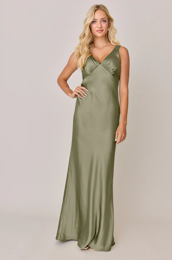 Audrey Satin Dress | Made To Order - Image 103
