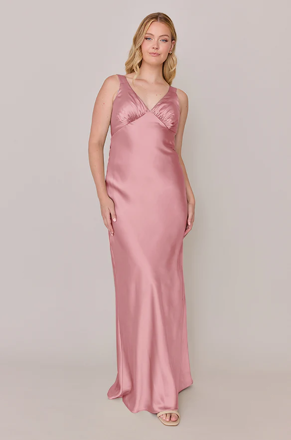 Audrey Satin Dress | Made To Order - Image 135