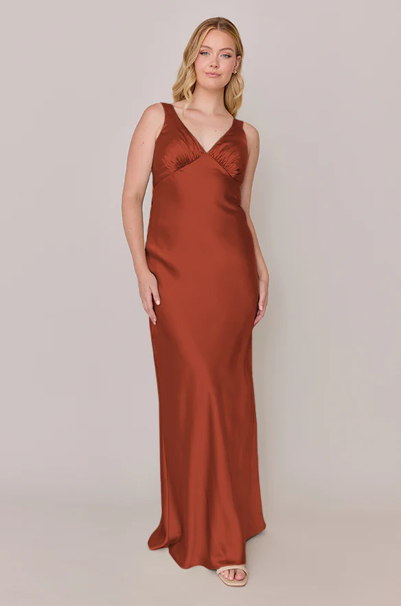 Audrey Satin Dress | Made To Order - Image 139