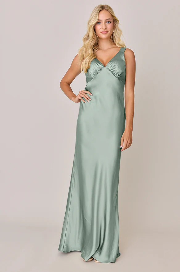 Audrey Satin Dress | Made To Order - Image 143
