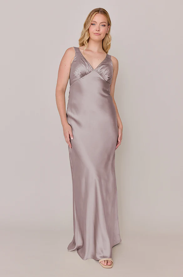 Audrey Satin Dress | Made To Order - Image 161