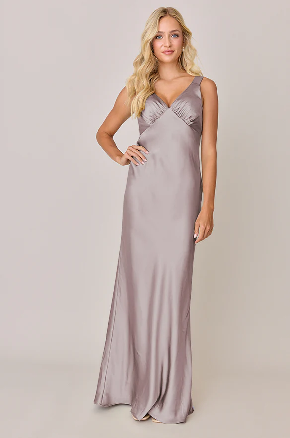 Audrey Satin Dress | Made To Order - Image 163