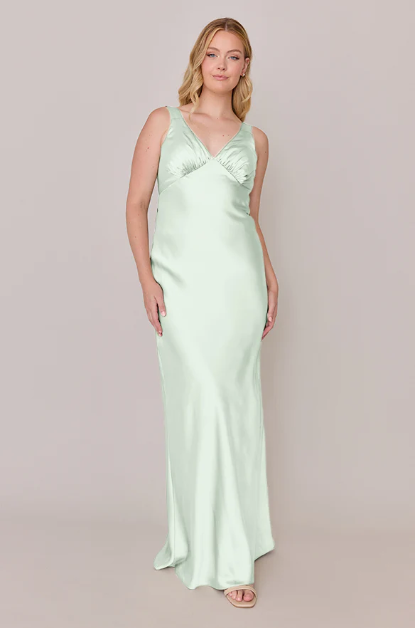 Audrey Satin Dress | Made To Order - Image 180