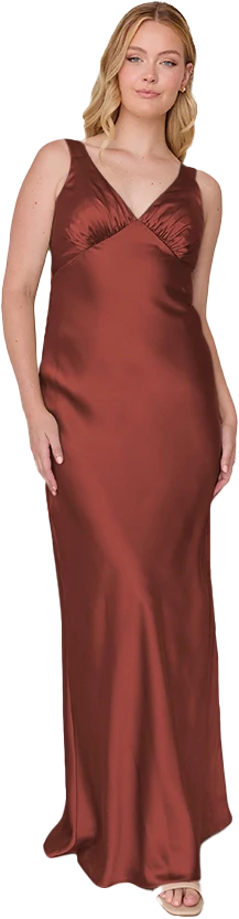 Audrey Satin Dress | Made To Order - Image 193