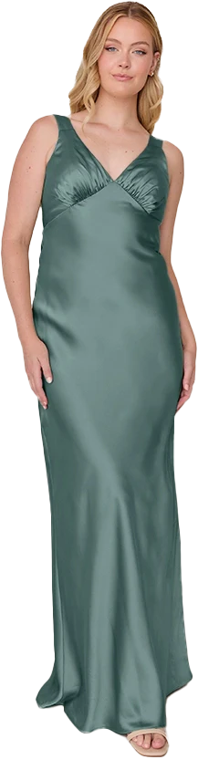 Audrey Satin Dress | Made To Order - Image 224
