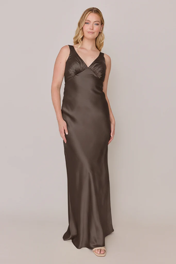 Audrey Satin Dress | Made To Order - Image 242