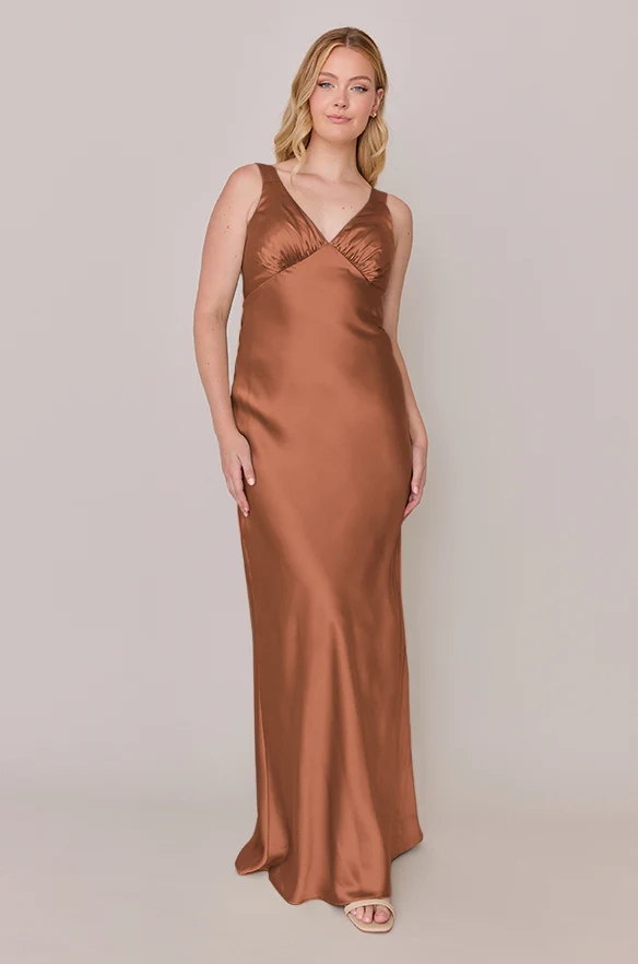 Audrey Satin Dress | Made To Order - Image 33