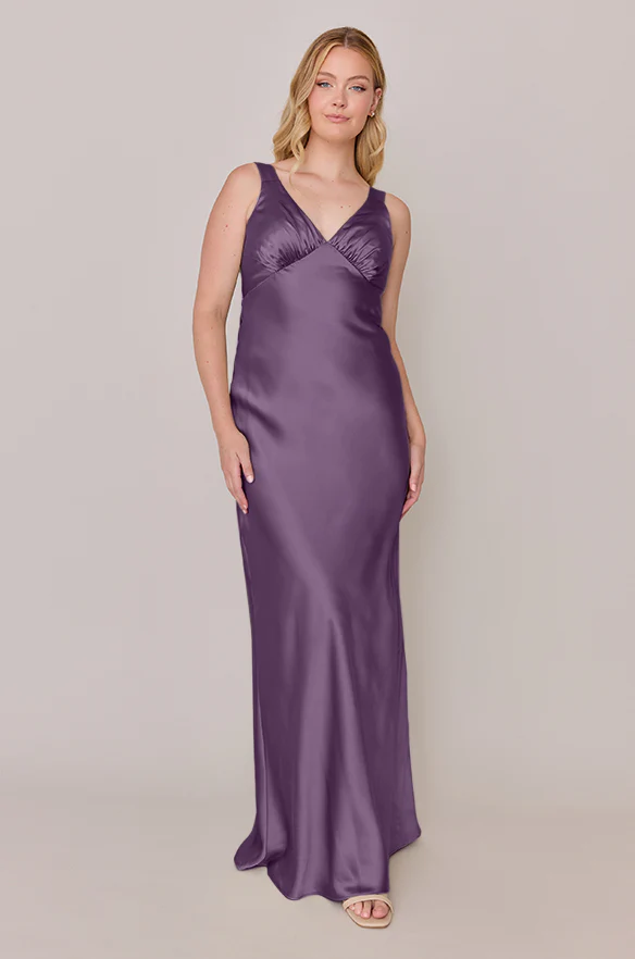 Audrey Satin Dress | Made To Order - Image 42