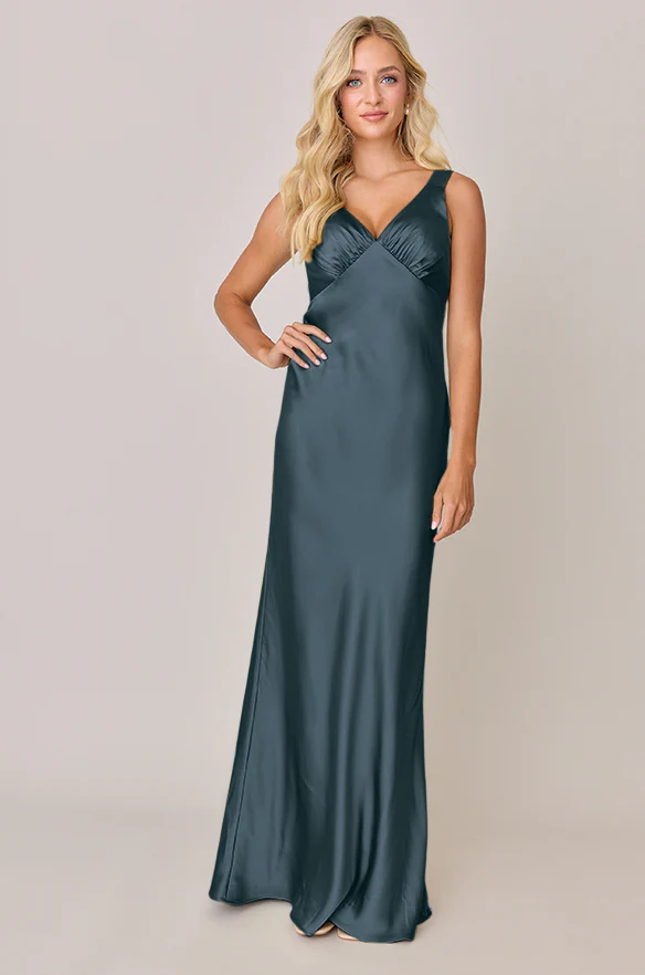 Audrey Satin Dress | Made To Order - Image 55