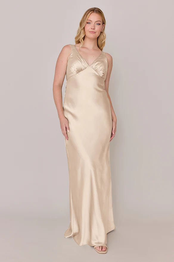 Audrey Satin Dress | Made To Order - Image 61