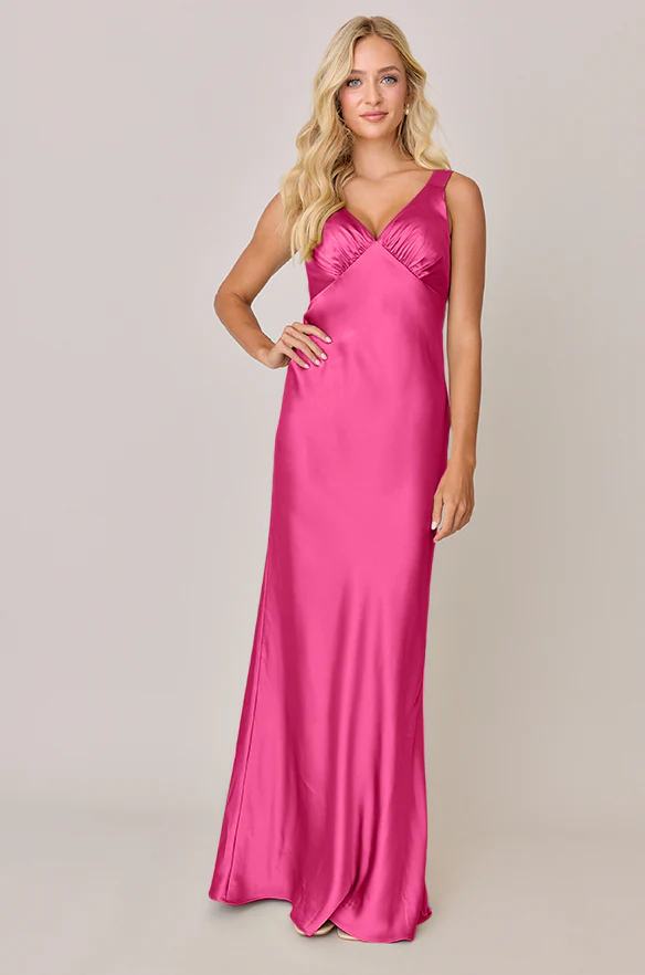 Audrey Satin Dress | Made To Order - Image 95