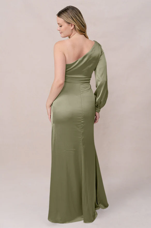 Aurora Satin Dress | Made To Order - Image 68