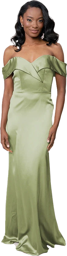 Bardot Satin Dress | Made To Order - Image 105