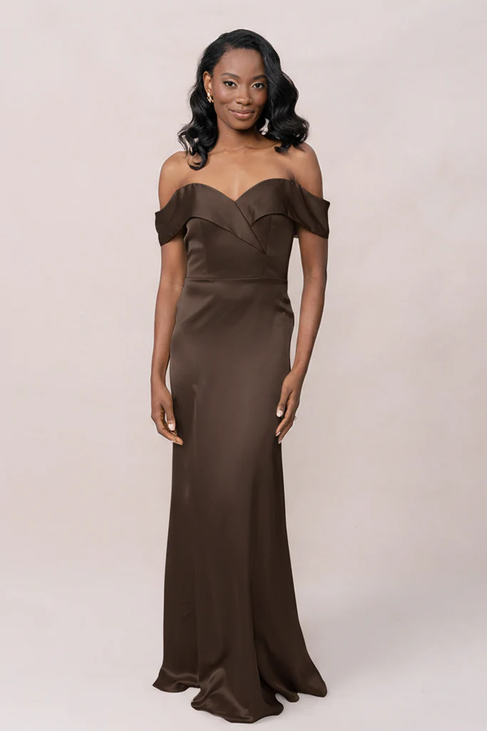 Bardot Satin Dress | Made To Order - Image 111