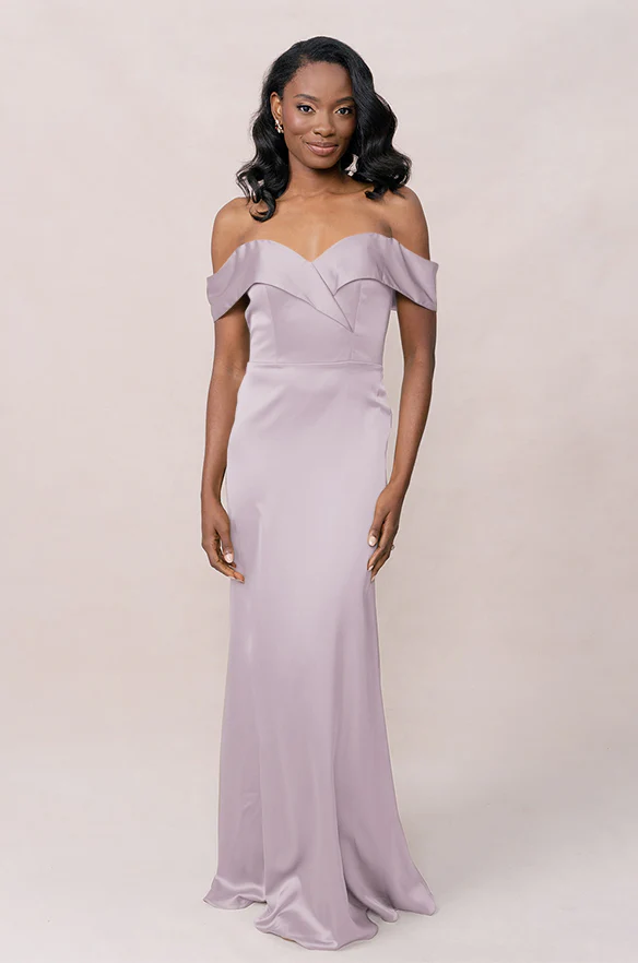 Bardot Satin Dress | Made To Order - Image 33