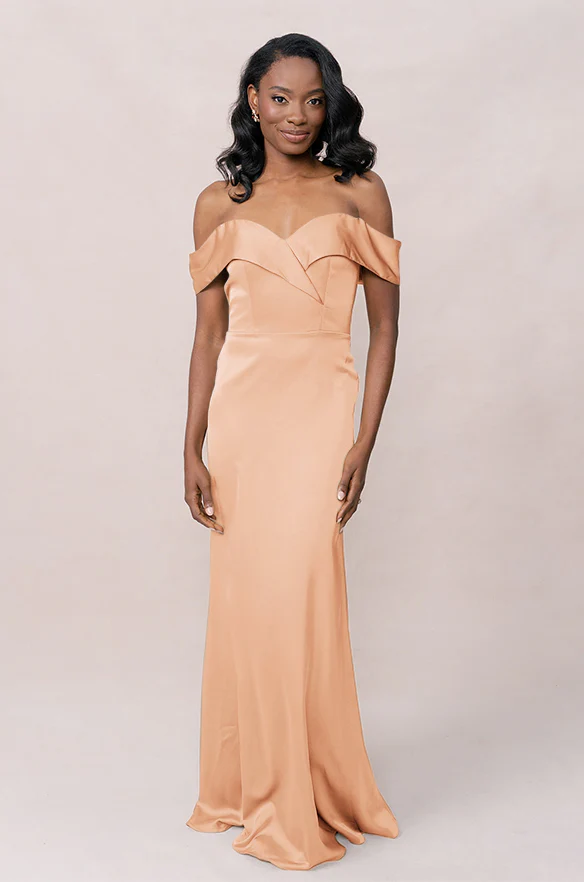 Bardot Satin Dress | Made To Order - Image 39