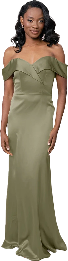 Bardot Satin Dress | Made To Order - Image 84