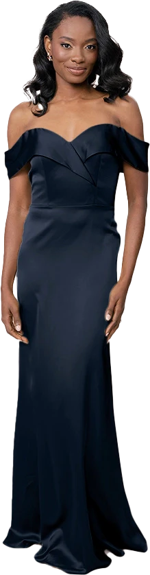 Bardot Satin Dress | Made To Order - Image 85