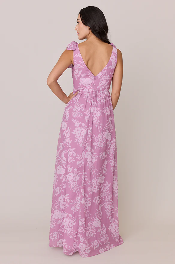Bowie Chiffon Floral Print Dress | Made To Order - Image 11