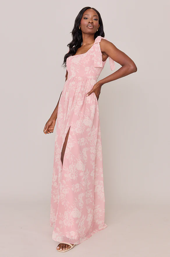 Bowie Chiffon Floral Print Dress | Made To Order - Image 14