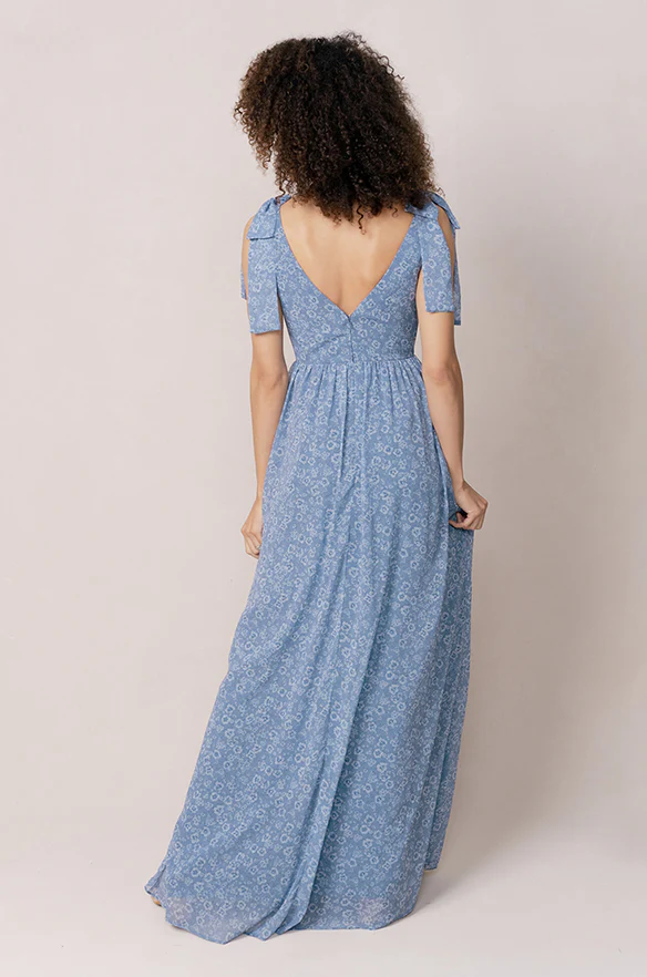 Bowie Chiffon Floral Print Dress | Made To Order - Image 28