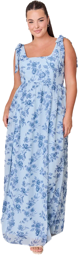 Bowie Chiffon Floral Print Dress | Made To Order - Image 46