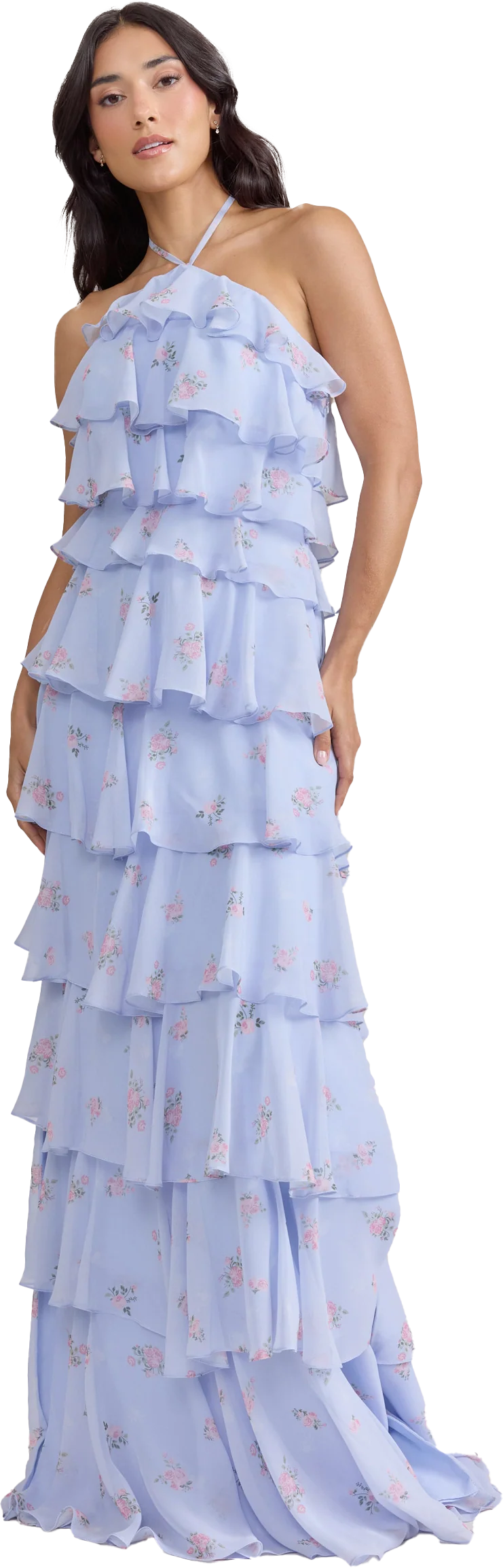 Carrie Chiffon Floral Print Dress | Made To Order - Image 20