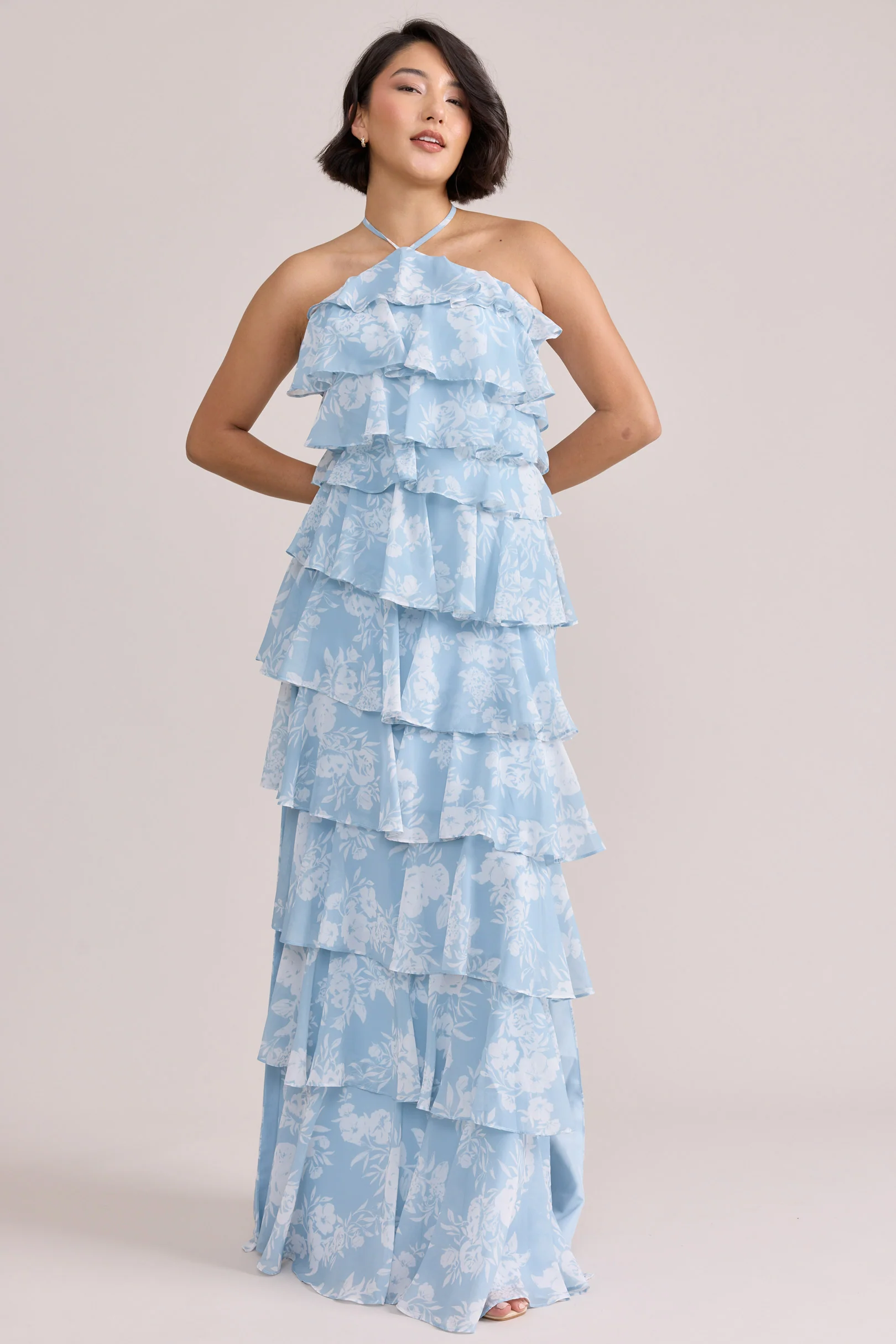 Carrie Chiffon Floral Print Dress | Made To Order - Image 22