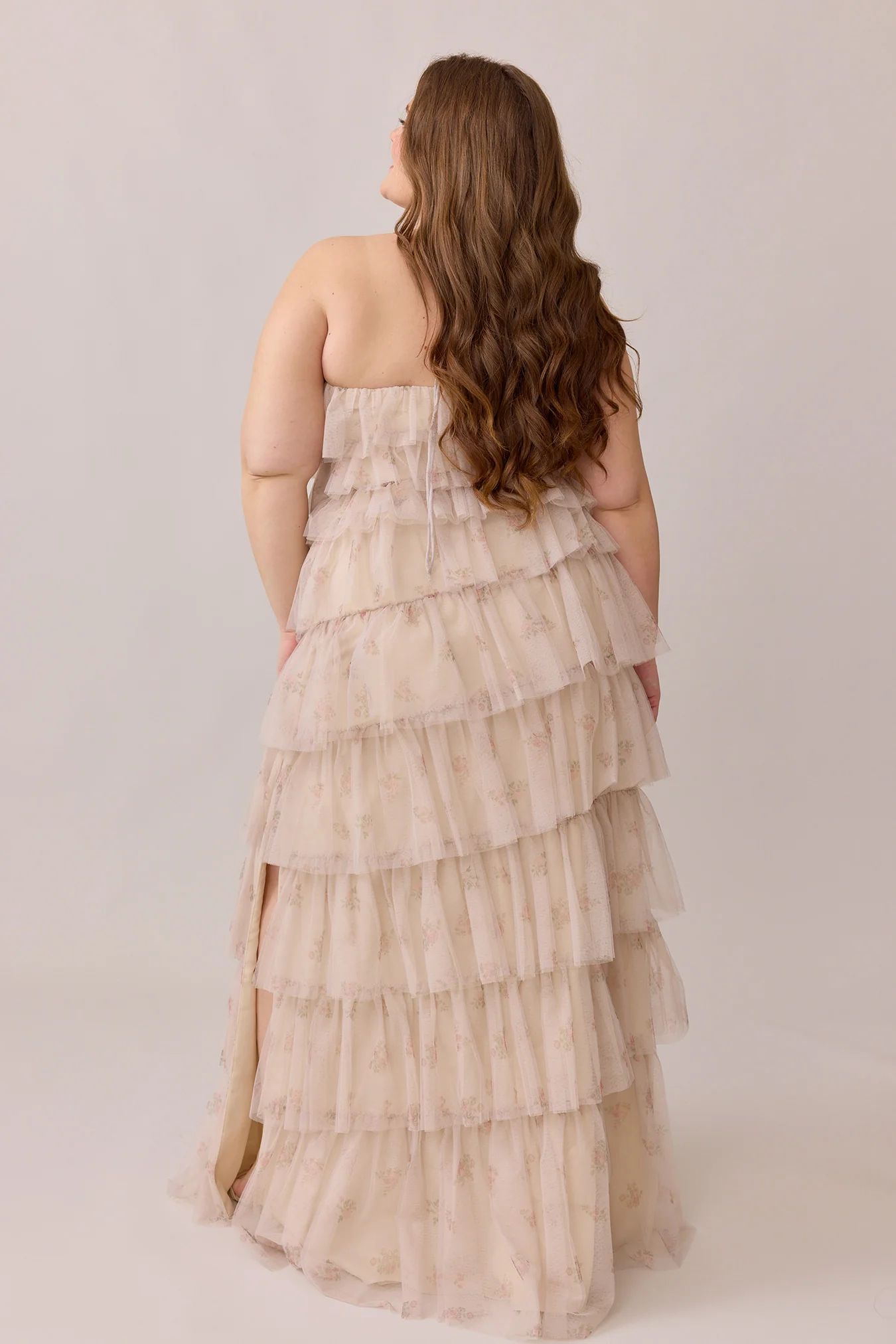 Carrie Tulle Floral Print Dress | Made To Order - Image 7