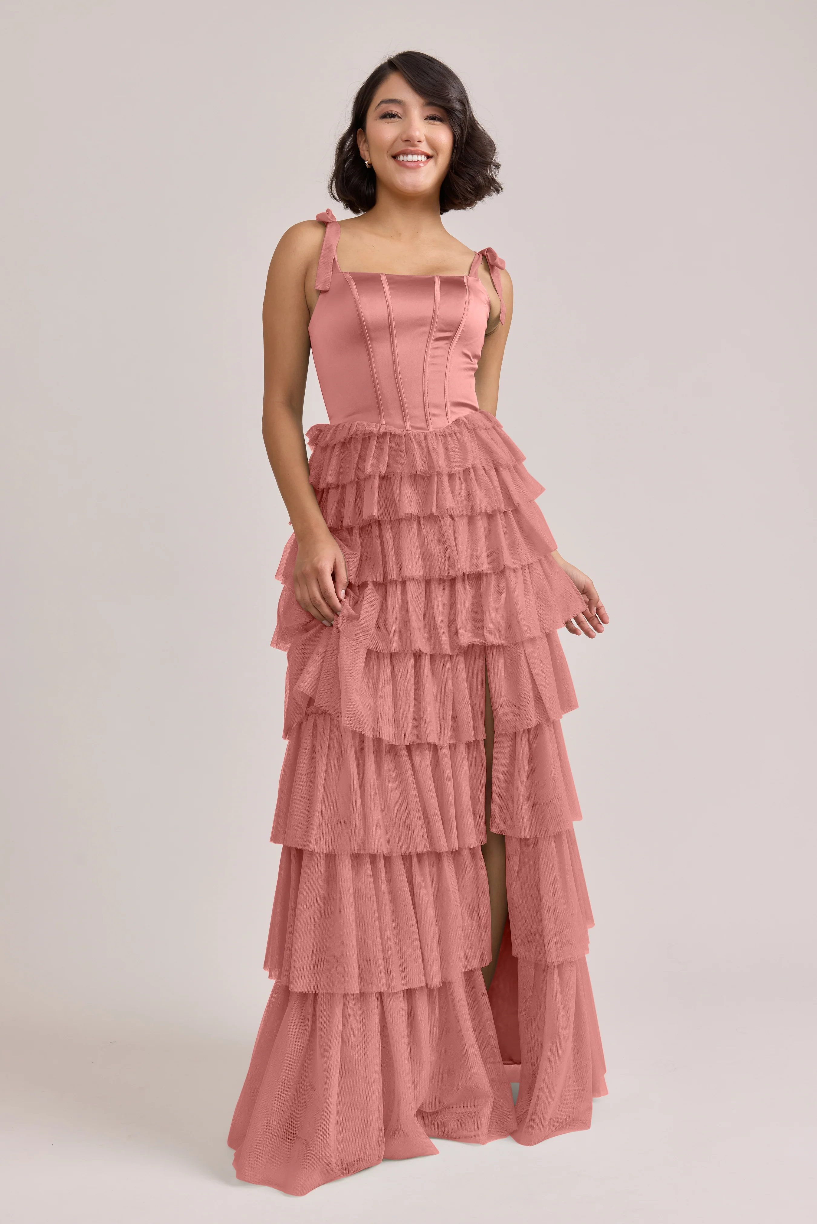 Charlotte Satin + Tulle Dress | Made To Order - Image 16